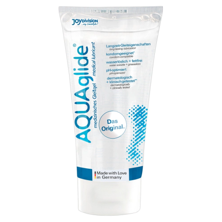 AQUAglide Water-Based Lubricant 50ml - Clear Formula, Compact Size