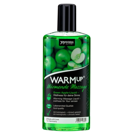 WARMup Massage Liquid Green Apple 150 ml - Warming Scented Formula