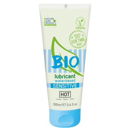HOT BIO Waterbed Sensitive 100ml Vegan Water-Based Lubricant Aloe Vera