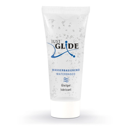 Just Glide Water-Based Lubricant 20ml - Vegan, Universal Formula