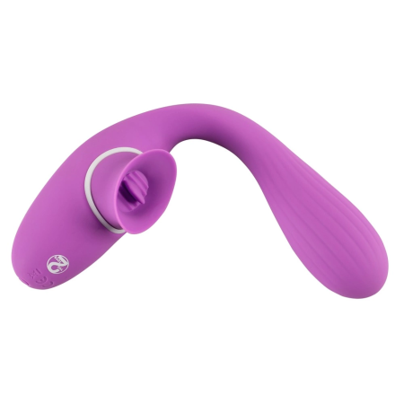You2Toys FlexiVibe Dual-Action Bendable Intimate Device Pink 22cm