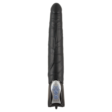 You2Toys Black Push Thrusting Vibrator 27.7cm, 3-Speed, 7 Modes