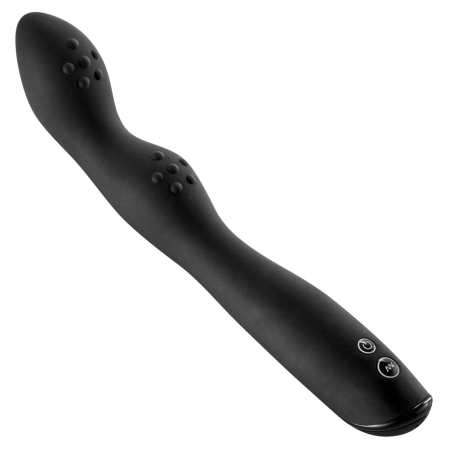 Rebel Curved Anal Vibrator Black 23.5cm Silicone Multi-Mode
