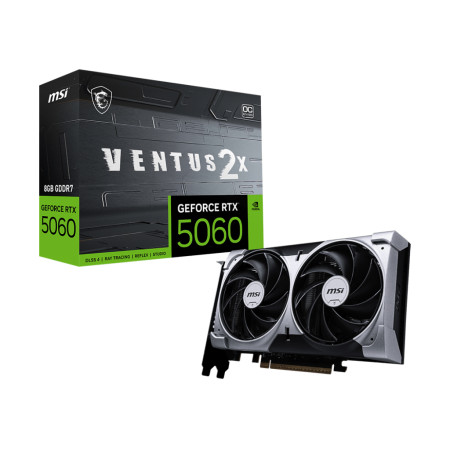 MSI GeForce RTX 5060 8G VENTUS 2X OC 8 GB GDDR7 vaizdo plokštė