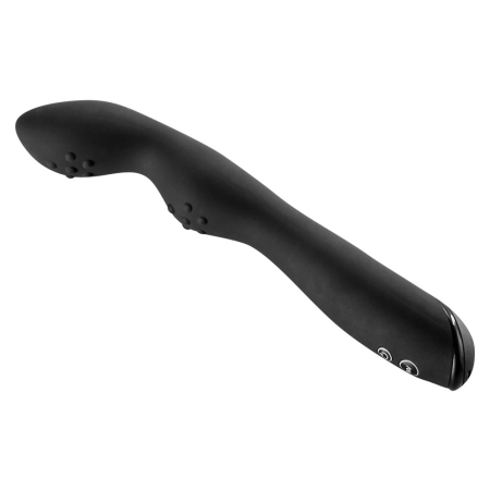 Rebel Curved Anal Vibrator Black 23.5cm Silicone Multi-Mode