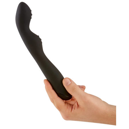Rebel Curved Anal Vibrator Black 23.5cm Silicone Multi-Mode