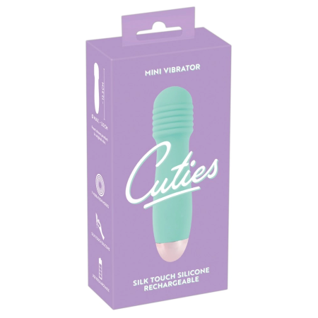 Cuties Mini Vibrator Green - Compact Waterproof Intimate Device 12.5 cm