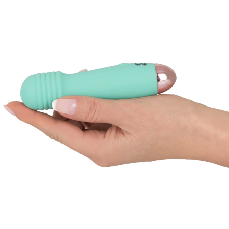Cuties Mini Vibrator Green - Compact Waterproof Intimate Device 12.5 cm