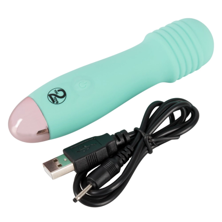 Cuties Mini Vibrator Green - Compact Waterproof Intimate Device 12.5 cm