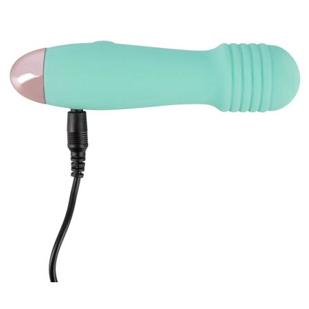 Cuties Mini Vibrator Green - Compact Waterproof Intimate Device 12.5 cm