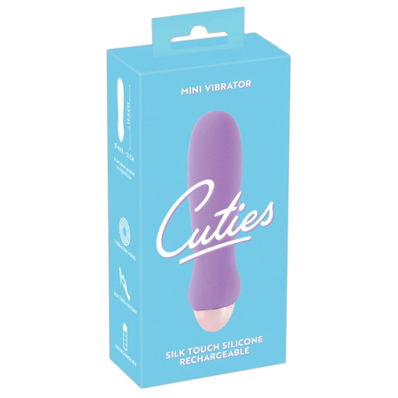 Cuties Mini Vibrator Purple - 7 Modes, Rechargeable, Waterproof