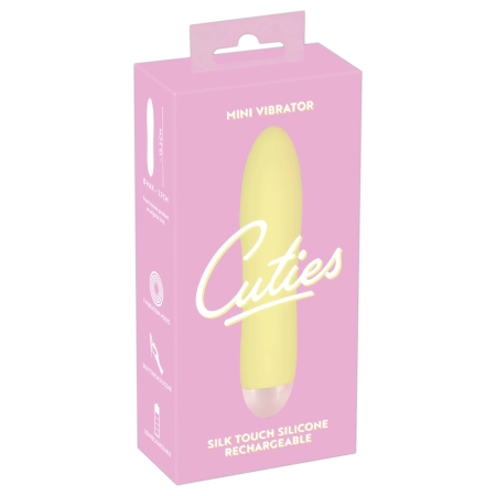 Cuties Mini Intimate Massager Yellow 7-Mode Waterproof 13.2 cm