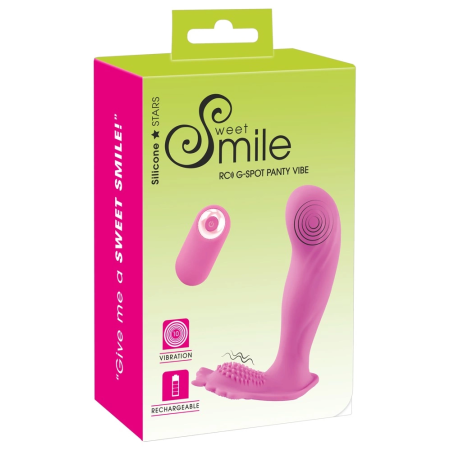 Sweet Smile G-spot Panty Vibe - Remote-Controlled Compact Model, Purple