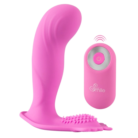Sweet Smile G-spot Panty Vibe - Remote-Controlled Compact Model, Purple
