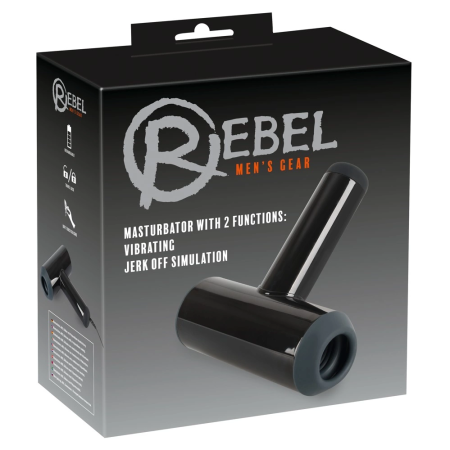 Rebel Dual-Function Black Intimate Device, 7 Modes, Waterproof, 21.3 cm