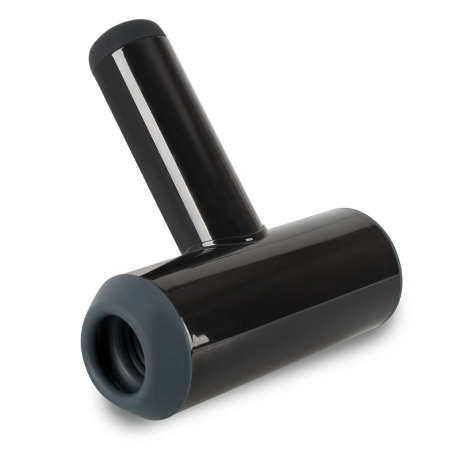 Rebel Dual-Function Black Intimate Device, 7 Modes, Waterproof, 21.3 cm