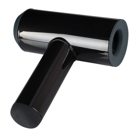 Rebel Dual-Function Black Intimate Device, 7 Modes, Waterproof, 21.3 cm