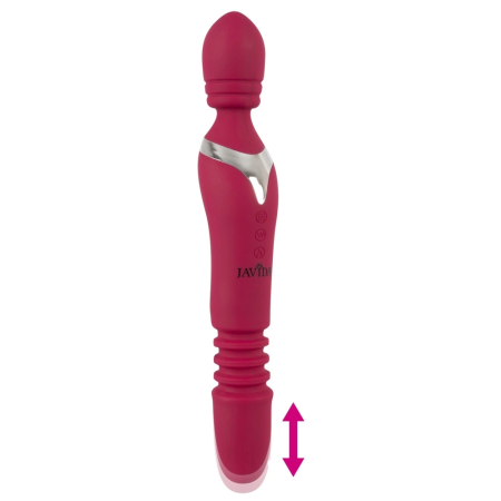 Javida Warming & Thrusting Massage Wand 27cm, 7 Modes, USB Rechargeable