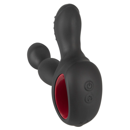 You2Toys Silicone Rotating Prostate Device with Warming & Remote, Black