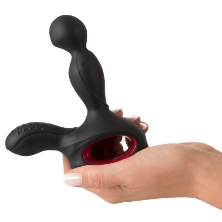 You2Toys Silicone Rotating Prostate Device with Warming & Remote, Black