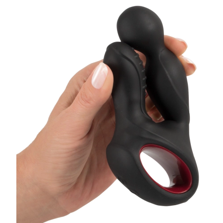 You2Toys Silicone Rotating Prostate Device with Warming & Remote, Black