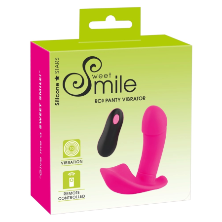 Sweet Smile RC Rechargeable Panty Vibe - Remote Control, Silicone, Pink