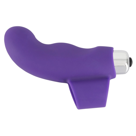 Sweet Smile Finger Model Intimate Massager Purple Silicone 9.3 cm
