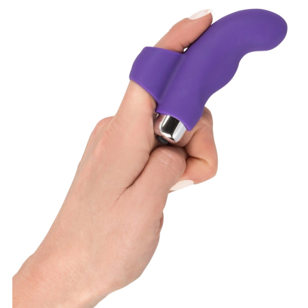 Sweet Smile Finger Model Intimate Massager Purple Silicone 9.3 cm