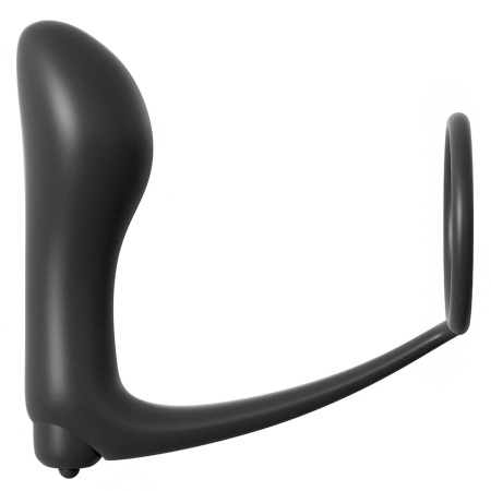 Pipedream Ass-Gasm Vibrating Black Intimate System with Cockring, 10.4cm