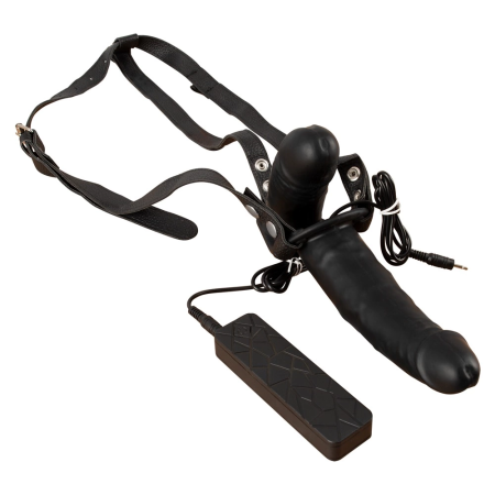 You2Toys Double Thruster Adjustable Harness System Black 17cm & 9.3cm