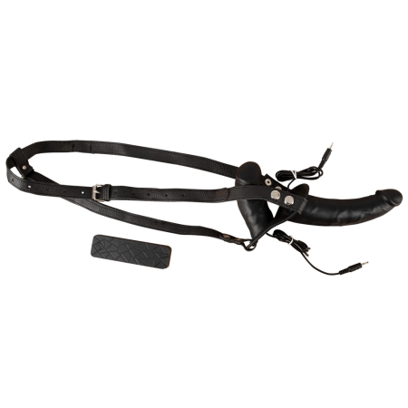 You2Toys Double Thruster Adjustable Harness System Black 17cm & 9.3cm