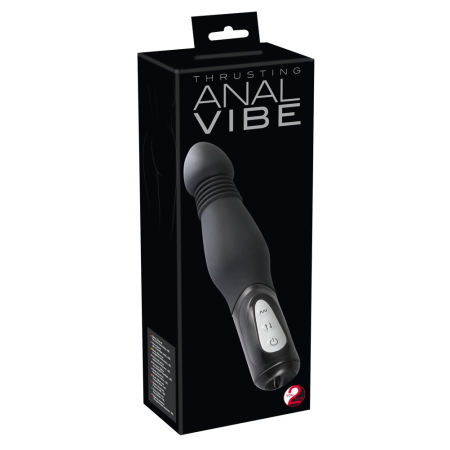 You2Toys Black Thrusting Anal Machine, 23.5 cm, 7 Modes, Silicone
