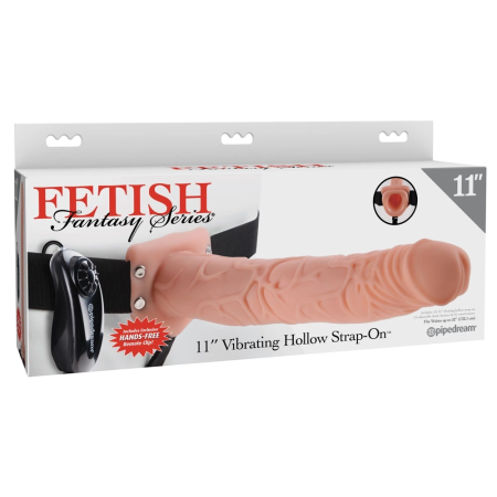 Fetish Fantasy Vibrating Strap-On System 29cm Beige Adjustable Harness