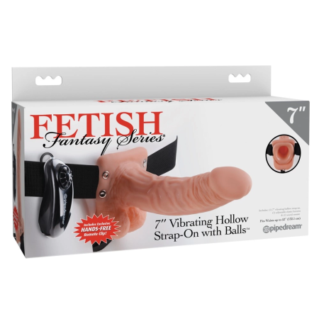 Fetish Fantasy Hollow Vibrating Strap-On 18.9cm Adjustable Harness
