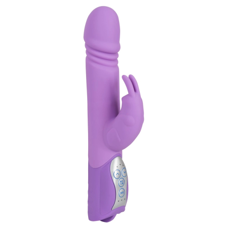 Sweet Smile Push Vibrator Purple Rabbit Model, 10 Modes, 25 cm