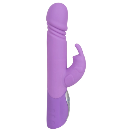 Sweet Smile Push Vibrator Purple Rabbit Model, 10 Modes, 25 cm