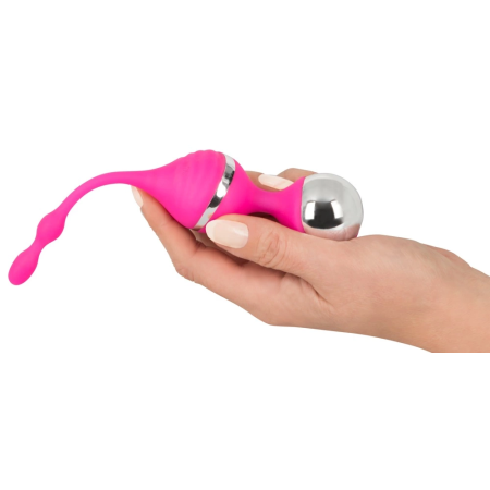 Sweet Smile Vibrating Pelvic Floor Training Balls Pink USB 18cm