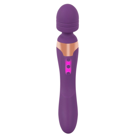 Javida Double Massager Flexible Dual-Ended Purple Silicone 21.8 cm