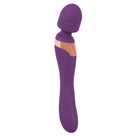 Javida Double Massager Flexible Dual-Ended Purple Silicone 21.8 cm