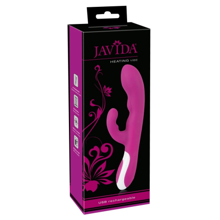 Javida Heating Vibe Intimate Massager with Dual Motors, Purple, 22 cm