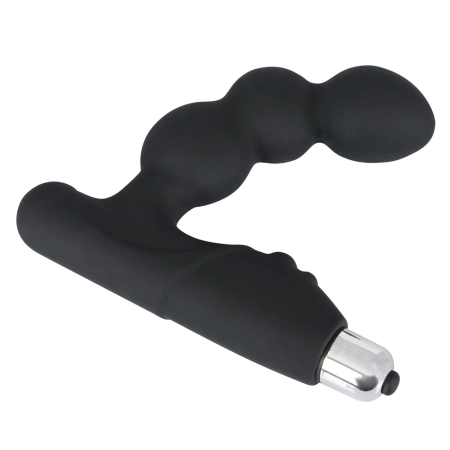 Rebel P-Spot Vibrator Curved Silicone Black 11 cm - Prostate Massager