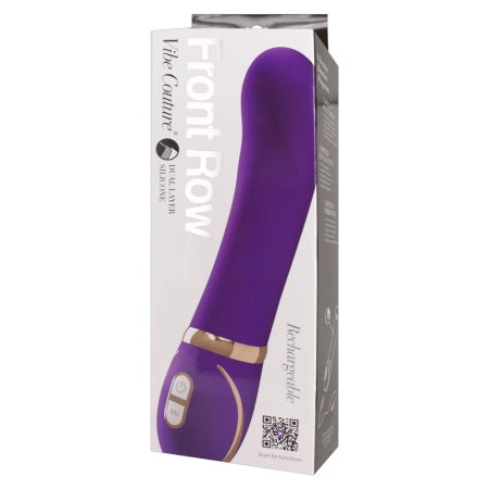 Front Row Rechargeable G-spot Device Purple 22 cm Ergonomic Silicone