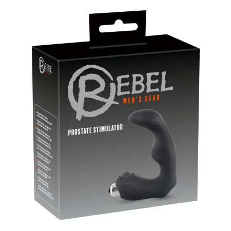 Rebel Intimate Wellness L-Shaped Massager Black 12 cm Silicone ABS