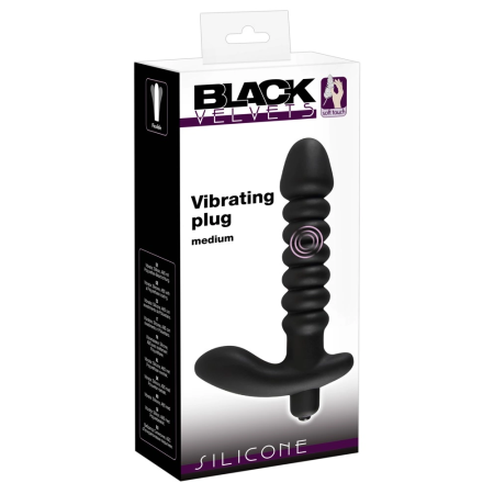 Black Velvets Dual-Action Intimate Device Silicone 17cm Black