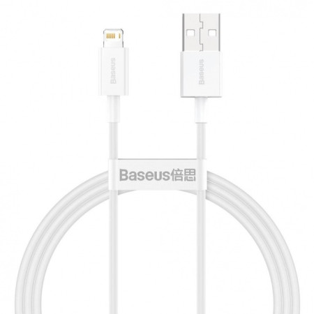 Baseus Superior USB - Lightning kabelis 2.4A 1m baltas