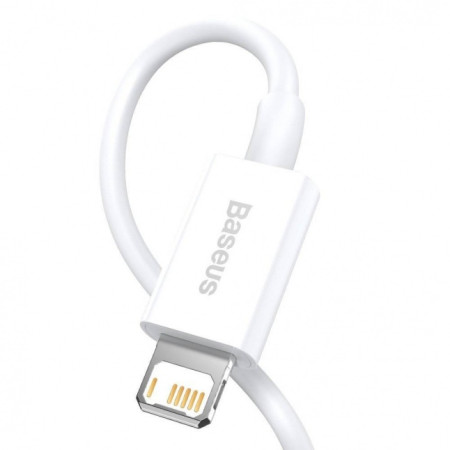 Baseus Superior USB - Lightning kabelis 2.4A 1m baltas