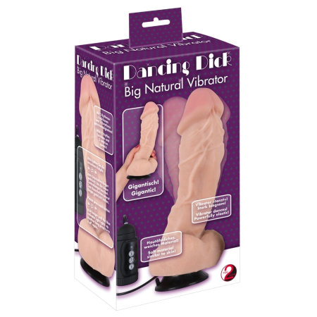 You2Toys Dancing Dick Rotating Flexible Vibrator Skin 22cm