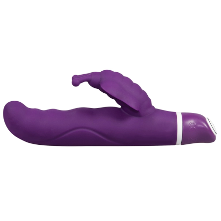 Smile G-Butterfly Silicone Dual Motor Intimate Device Purple 15.5cm