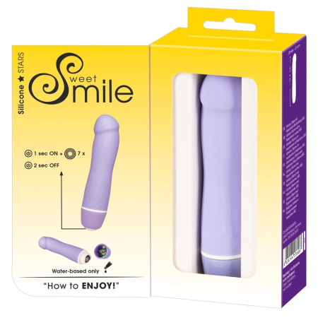 Sweet Smile Sweety Purple Intimate Vibrating Device 7 Modes 12.4 cm