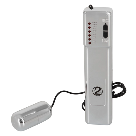 You2Toys Total Climax Bullet Wired Massager 6 Modes 5.5cm Silver